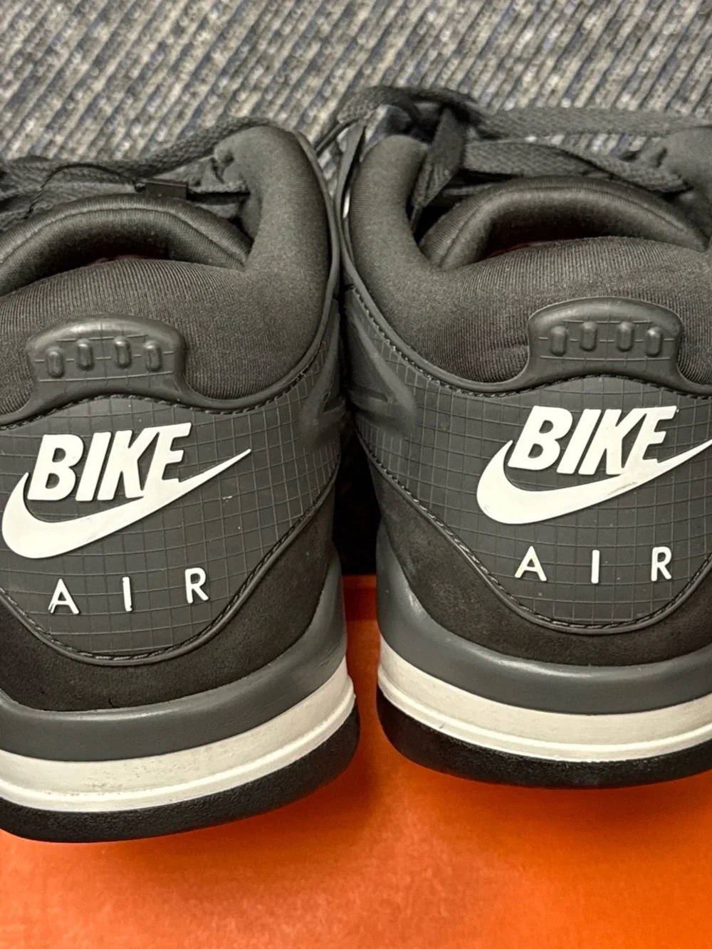 Jordan 4 RM SP Nigel Sylvester Driveway Grey Sneakers with Red Accents